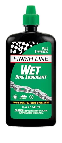 Finish Line Finish Line WET Bike Lubricant 8 oz Squeeze Bottle - Ultimate Protection for Smooth Rides