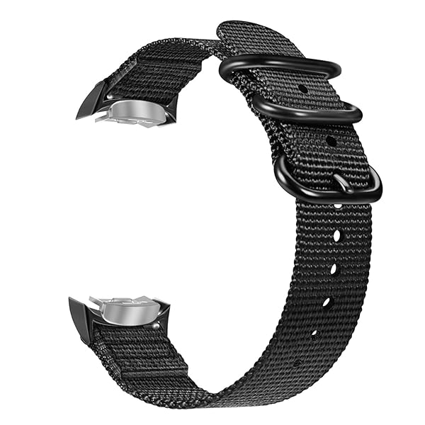 Fintie Fintie Adjustable Nylon Sport Strap for Samsung Gear S2 - Soft, Durable Replacement Band (Black)