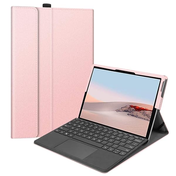 Fintie Case for Microsoft Surface Go 2 2020 Release Multiple Angle Viewing Portfolio Business Cover Rose Gold - Image 2