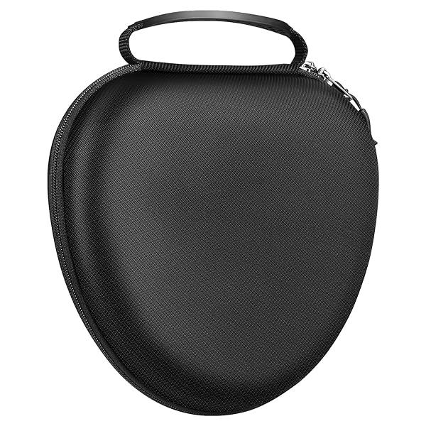 Fintie Hard Case for AirPods Max Protective Travel Bag with Auto Wake Sleep Feature Black