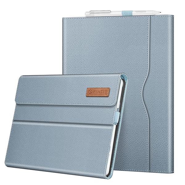Fintie Protective Case for Microsoft Surface Go 4 3 2 1 Multi Angle Portfolio Business Cover Ice Blue Compatible with Type Cover Keyboard