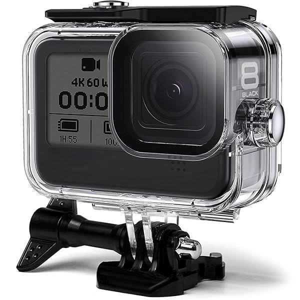 FiTSTILL FitStill 196FT Waterproof Case for GoPro Hero 8 Black - IP68 Underwater Housing & Accessories