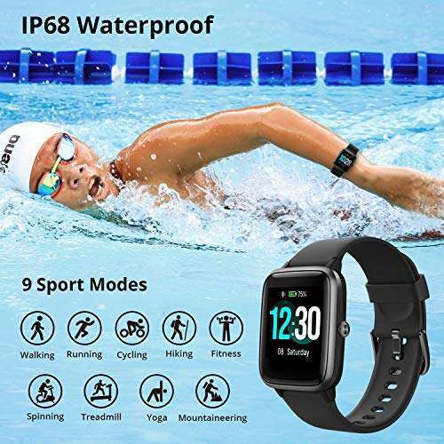 "Fitpolo Fitness Tracker: Heart Rate Monitor, 1.8" Touch Screen, IP68 Waterproof, Step & Sleep Tracker for Men & Women" - Image 5