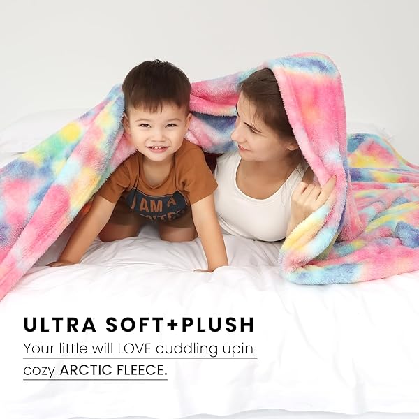 Cozy Lightweight Fleece Throw Blanket for Couch Sofa Bed Camping Travel Picnic Outdoor Use 60x80 in Warm Plush Colorful Design - Image 6