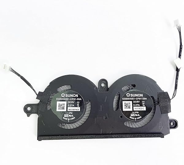 Fleshy Leaf CPU Cooling Fan Replacement for Dell XPS 13 9380/7390 - ND55C19-19A14, 980WH