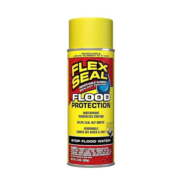 Flex Seal Flex Seal Spray: 10 oz Waterproof Rubber Coating for Flood Protection & Sealing Gaps in Doors, Sills, & More