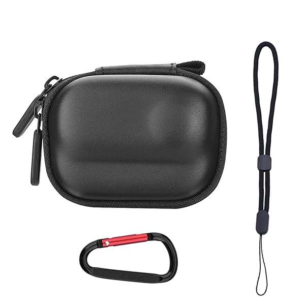 Fymile Small Carrying Case for Insta360 GO 3/3S - Hard Shell Protection & Portable Travel Bag with Carabiner & Wrist Strap