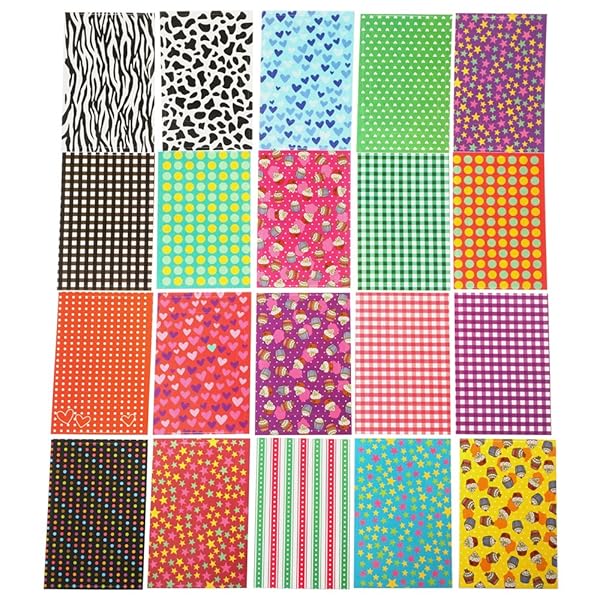 FoRapid 20 Sheets Creative Film Decor Border Sticker for FujiFilm Mini 9 8 7s 25 50s 90 Vivid Color Pattern for Instant Photos