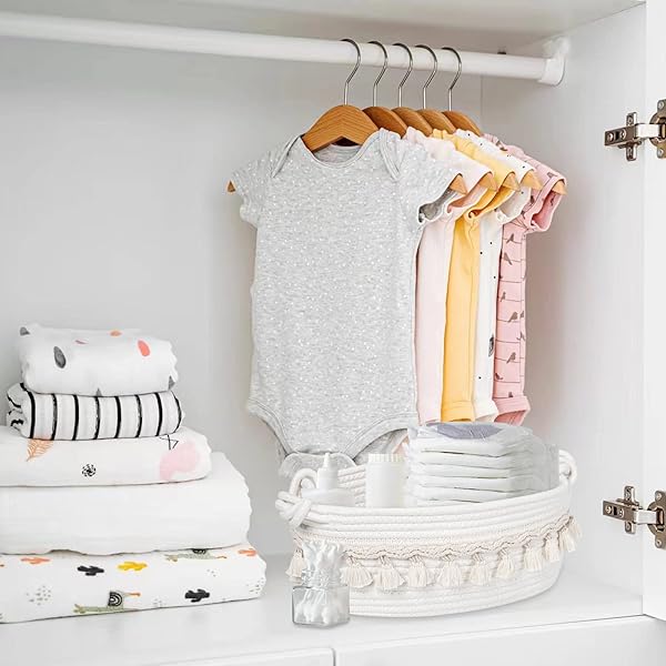 Followarm Small Woven Gift Basket - Cute Storage for Toilet Paper & Decor | Perfect for Christmas, Boho Shelves, Bedroom & Nursery - Image 4