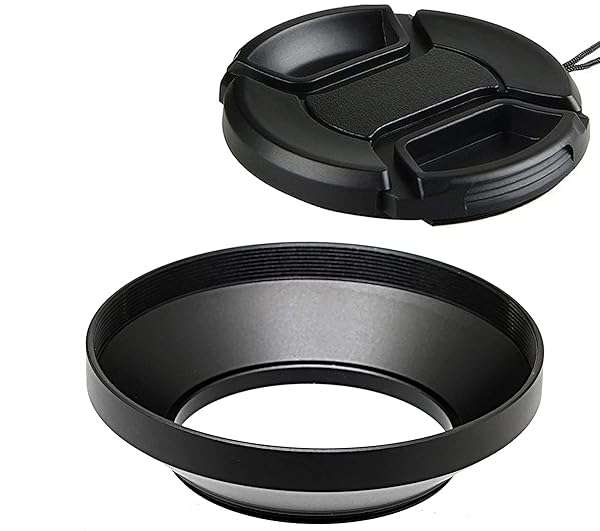 Fotasy 37mm Metal Wide Angle Lens Hood for Canon, Nikon, Fuji & More - Enhance Your Photography!