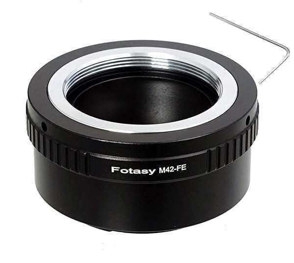 Fotasy Copper M42 to E Mount Adapter for Sony Cameras: Compatible with a7, a9, a6600 & More