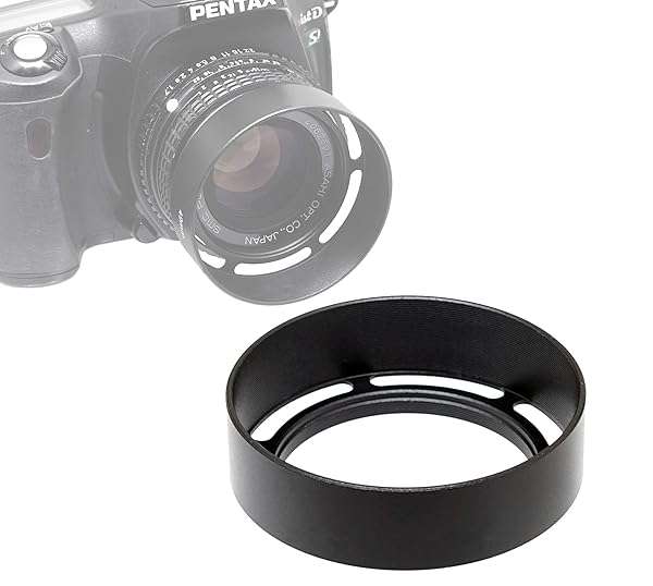 Fotasy 40.5mm Vented Metal Lens Hood for Fuji, Leica, Panasonic, Olympus & Sony - Screw-in Design for Enhanced Photography