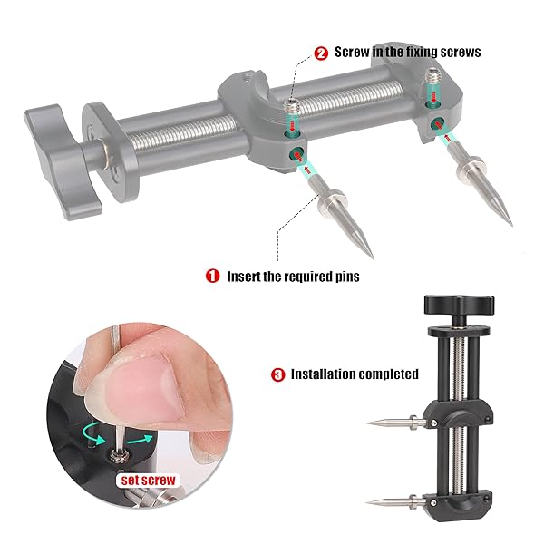 Fotga Metal Camera Lens Vise Tool Kit Adjustable Jaw for Lens Repair and Filter Ring Restoration with Flat and Pointed Tips - Image 8