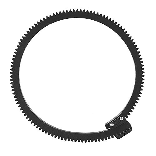 Foto4easy Rubber Flexible Gear Belt Ring for DSLR Cameras Adjustable 46mm to 110mm Black FF-DP015