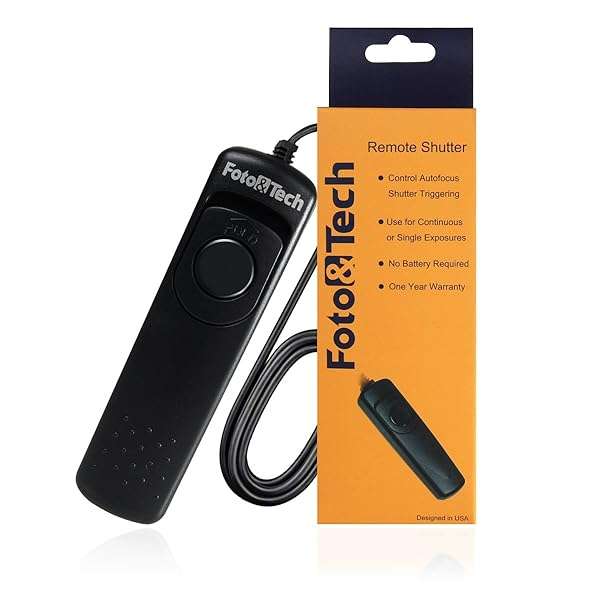 Foto&Tech MC-30 Wired Remote Shutter Release for Nikon DSLRs: Z9, Z8, D850 & More