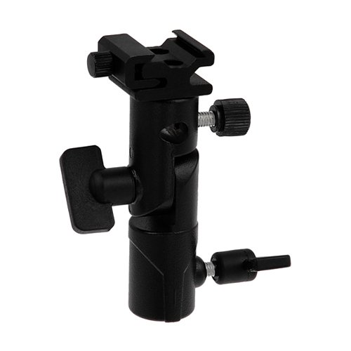 Fotodiox Elite Flash Bracket: Swivel/Tilt Light Stand with Umbrella Holder & Cold Shoe Mount