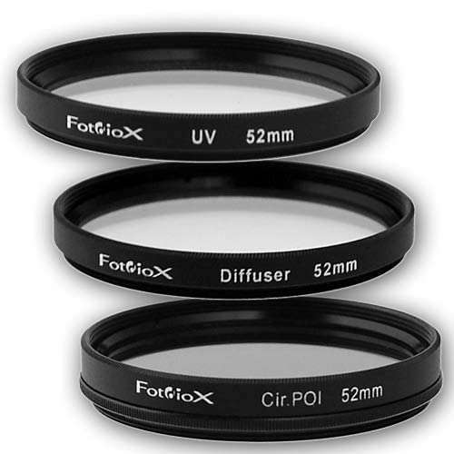 Fotodiox 52mm Filter Kit: UV, Circular Polarizer & Soft Diffuser for Canon, Nikon, Sony, Olympus, Pentax, Panasonic Cameras - Image 3