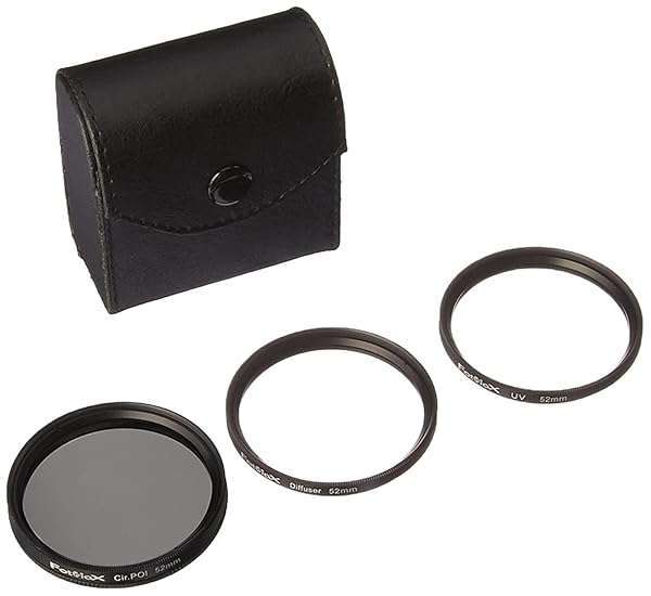 Fotodiox 52mm Filter Kit: UV, Circular Polarizer & Soft Diffuser for Canon, Nikon, Sony, Olympus, Pentax, Panasonic Cameras - Image 2