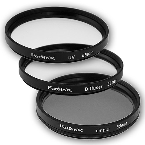 Fotodiox 55mm Filter Kit: UV, Circular Polarizer & Soft Diffuser for Canon, Nikon, Sony, Olympus, Pentax, Panasonic Cameras - Image 4