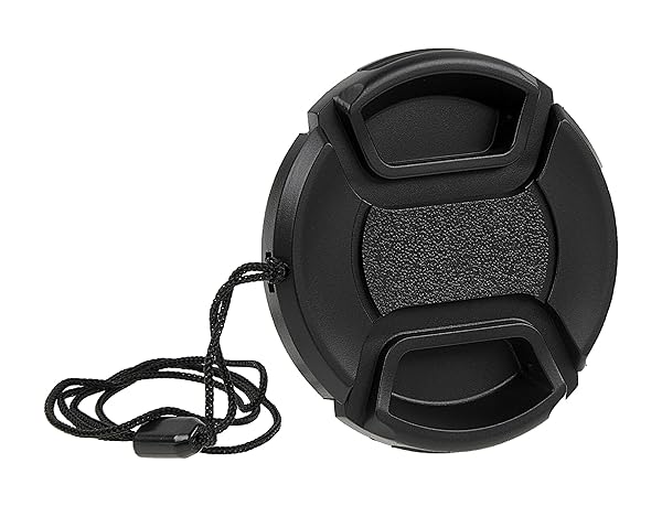 Fotodiox 49mm Inner Pinch Lens Cap & Cover with Cap Keeper - Essential Camera Accessory