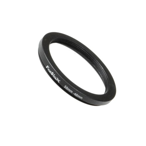 Fotodiox 55mm to 46mm Metal Step Down Ring - Anodized Black for Superior Durability