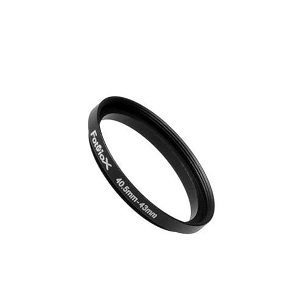 Fotodiox Metal Step Up Ring, Anodized Black Metal 40.5mm-43mm 40.5-43 mm