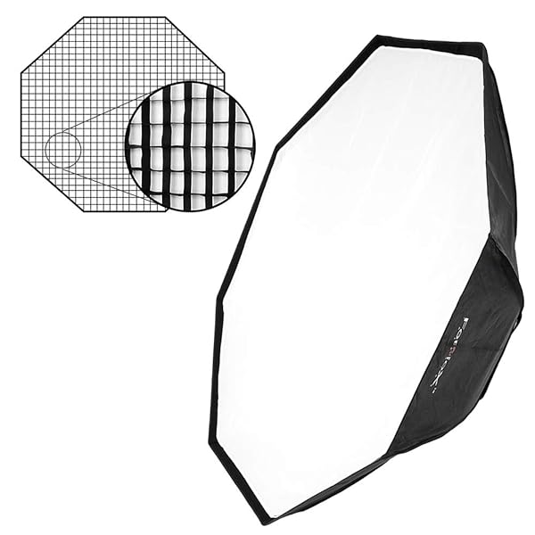 "Fotodiox Pro 60" Octagon Softbox with Grid & Speedring for Multiblitz Strobe - Perfect Studio Lighting Solution"