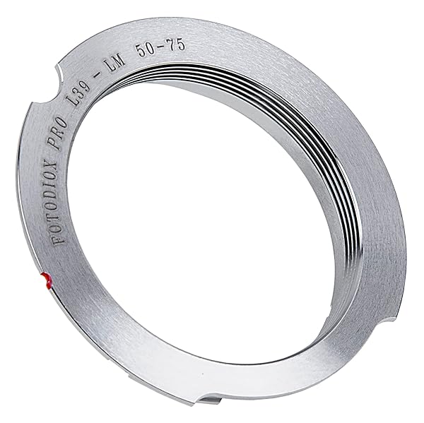 Fotodiox Pro Lens Mount Adapter: Leica M39 to M Adapter for M8 & M9 with Coding (50-75mm Frame)