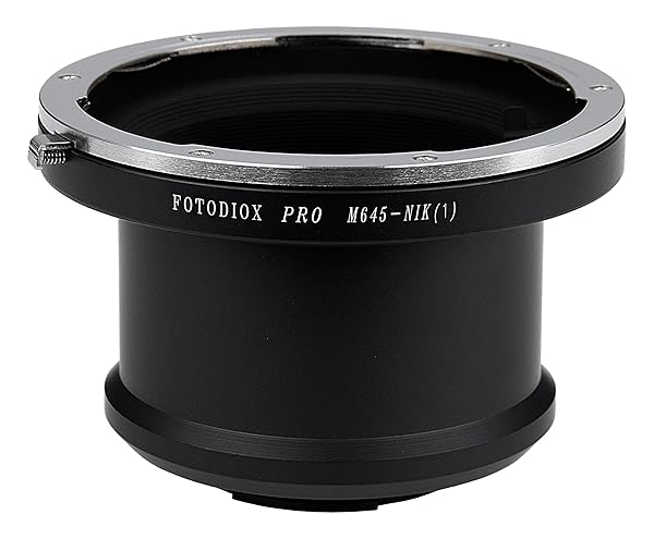 Fotodiox Pro Mamiya 645 Lens Adapter for Nikon 1 Series - Compatible with V1 & J1, Not for Digital Auto-Focus Lenses