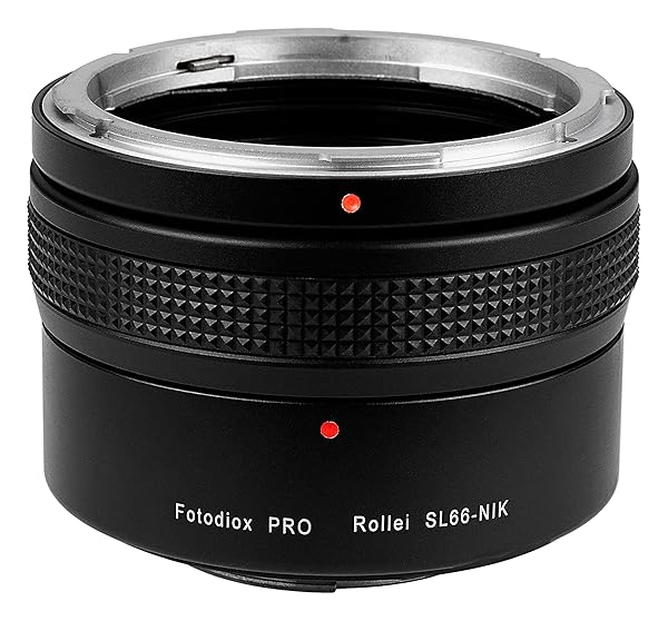 Fotodiox Pro Lens Mount Adapter for Rolleiflex SL66 to Nikon SLR DSLR Camera with Built-in Focusing Helicoid