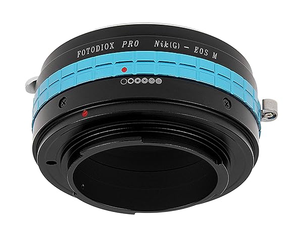 Fotodiox Pro Nikon G to Canon EF-M Lens Adapter with Aperture Dial for EOS M Mirrorless Cameras - Image 4