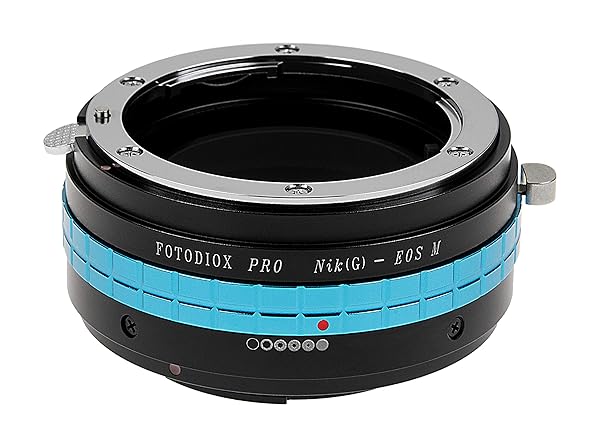 Fotodiox Pro Nikon G to Canon EF-M Lens Adapter with Aperture Dial for EOS M Mirrorless Cameras - Image 2