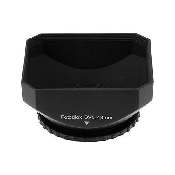 Fotodiox 43mm Video Camera Lens Hood & Sun Shade for Camcorders - Enhance Your Filming!