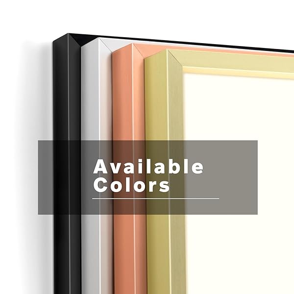 Frametory 11x14 Aluminum Photo Frame with Ivory Mat for 8x10 Pictures - Stylish Gold Metal Frame Collection - Image 10