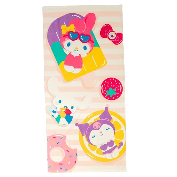 Franco Franco My Melody Super Soft Cotton Towel - 60x30 in Official Beach & Pool Essential