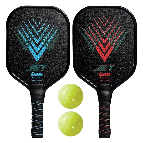 Franklin Sports Pickleball Starter Set: 2 Paddles & 2 X-40 Balls - USAPA Approved for Ultimate Fun!