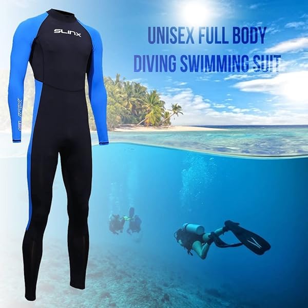 Full Body Dive Wetsuit for Men and Women UV Protection Long Sleeve Swimwear for Snorkeling Surfing Scuba Diving Kayaking XL - Image 7