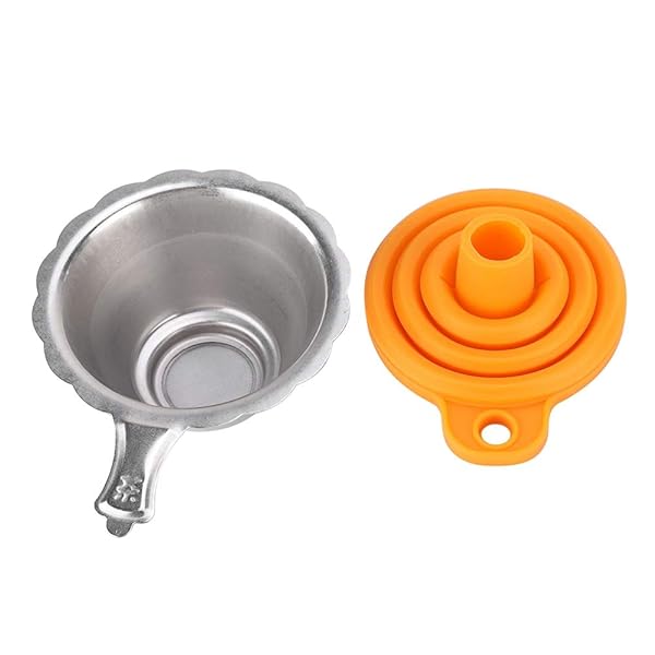 Foldable Silicone Funnel with Metal Filter Mesh for 15mm Bottles - Perfect for 3D Printer Resin Curing - Image 10