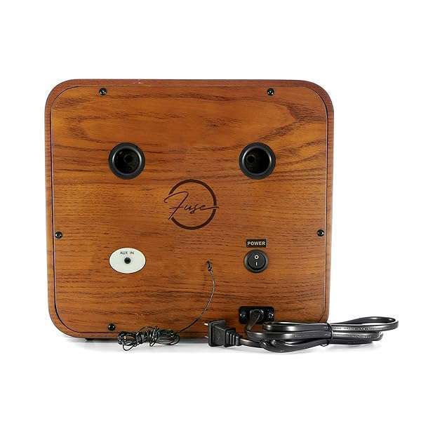 Fuse RAD-V1 Vintage Wood Retro Radio: Bluetooth AM/FM Speaker in Mid Century Modern Design - Image 5