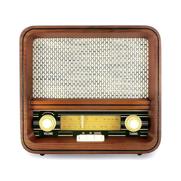Fuse RAD-V1 Vintage Wood Retro Radio: Bluetooth AM/FM Speaker in Mid Century Modern Design - Image 2
