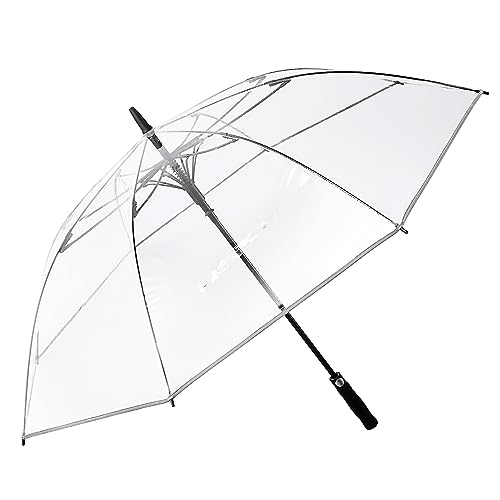 G4Free 62 Inch Clear Golf Umbrella Auto Open Large Windproof Waterproof Stick Umbrella for Men and Women