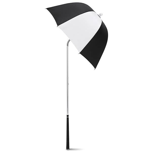 G4Free Golf Bag Umbrella for Club Protection Lightweight and Durable Black and White Design
