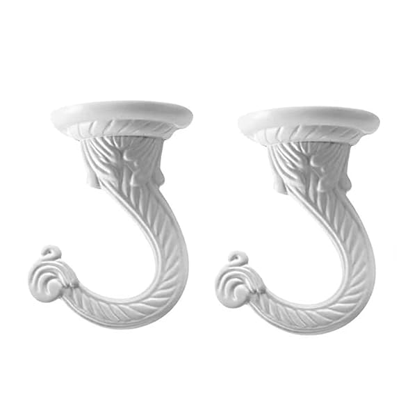 GDQLCNXB GDQLCNXB Heavy Duty 55mm Ceiling Hooks for Plants & Chandeliers - 2 Sets with Hardware (White)