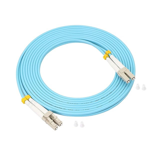 GELRHONR GELRHONR 10G LC to LC Fiber Optic Patch Cord OM3 Multimode Duplex 50/125 Cable for 1Gb 10G SFP Transceiver Media Converter 3M 9.8ft