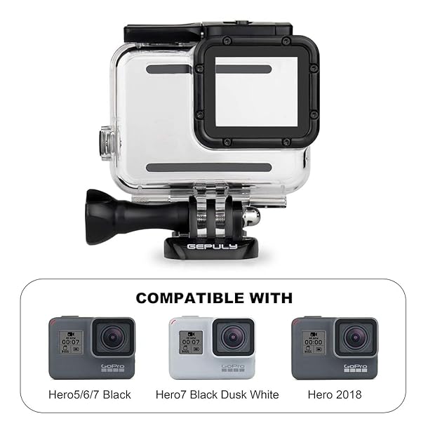 GEPULY Waterproof Housing Case for GoPro Hero 7/6/5/2018 - Dive Filters for 45M Underwater Photography - Image 7