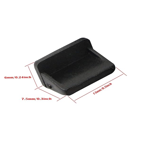 GINTOOYUN 50pcs USB Anti Dust Cap Port Plug Cover for USB Type A Female End Silicone Black - Image 6