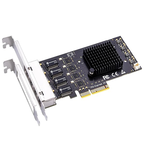 GLOTRENDS LE8445 4 Port 2.5 Gigabit PCIe Ethernet Network Card with RTL8125BG Chips and RJ45 LAN Ports for High Speed Connectivity - Image 2