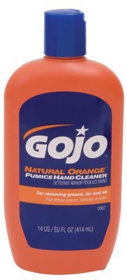GOJO GOJO 095712EA Natural Orange Pumice Hand Cleaner - 14 oz Bottle for Effective Hand Cleaning