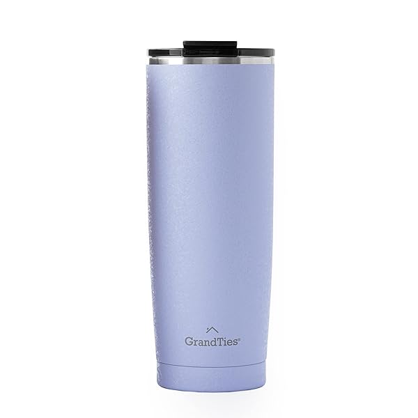 GRANDTIES 20oz Insulated Coffee Tumbler | Leak Proof, Double Walled Stainless Steel Travel Mug for Hot & Cold Drinks