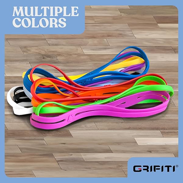 "GRIFITI Band Joes X Cross Style 12" Elastic Rubber Bands - 10 Pack for Cooking, Office, Puzzles & Games - Strong & Colorful!" - Image 4
